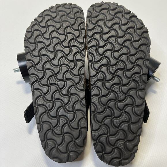 Birkenstock Gizeh Matte Black Sandals Womens Size 39 L8 M6 Thong Slides - Picture 11 of 13